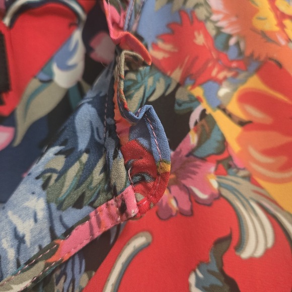 NWT Premise Floral Diamond Block Colorful Shirt Blouse Artsy Bold Art To Wear 2X - Picture 3 of 13